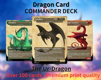 HTTYD ドラゴンデッキ（ヒックとドラゴンのカード） - Etsy 日本