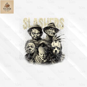 Slashers Png, Retro Halloween png, Horror Movie Png, Horror Halloween Sublimation, Scary Movie Png, Horror Png, Halloween Graphic Trendy Png