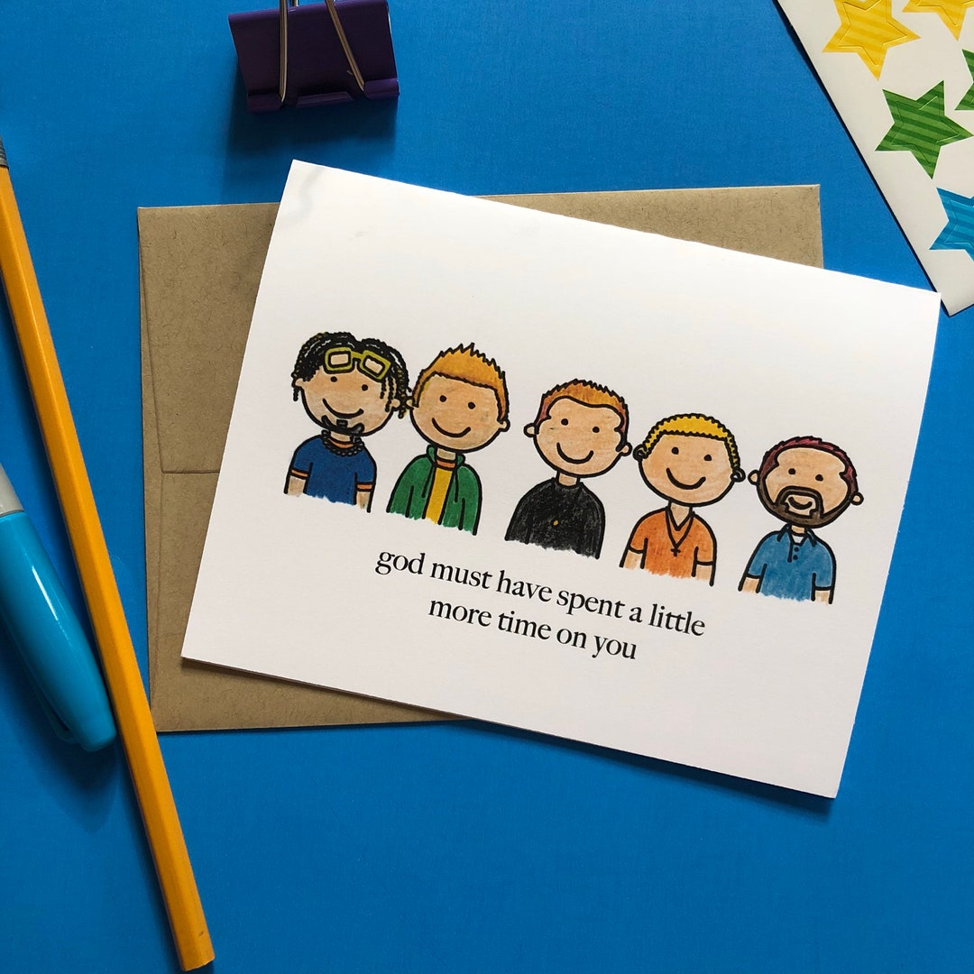 Nsync Card Nsync Funny Love Card 90s Cards Boy Band - Etsy