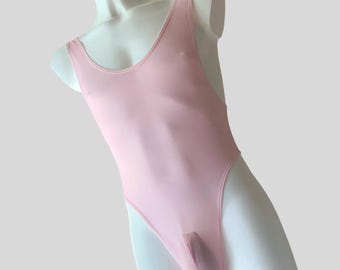 Femininer Bodysuit für Männer| Schiere One Piece Dessous | Sissy Bodysuit für Crossdresser | Niedliches Stretch Mesh Bodywear Geschenk|LGBTQ+ Mesh Bodysuit