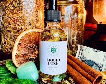 Handcrafted Money Spell Oil: Wealth, Prosperity, Abundance Ritual