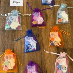 Ocean Party Favours | Paint Your Own Sea Life Kits | Kids Party Bags | Under the Sea Birthday Activity | Creative Craft Kit | Easy Party Bag