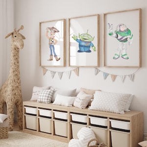 Decorazione murale Toy Story per bambini – File digitale stampabile – Download immediato – Decorazione personalizzabile per la stanza