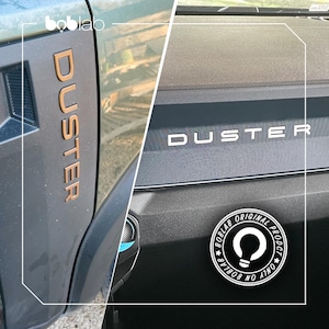 Lettere 3D per Dacia Duster – Decorazione cruscotto e portiere (serie 3) - NEW VERSION!