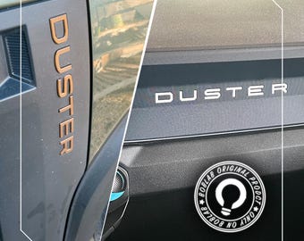 Lettere 3D per Dacia Duster – Decorazione cruscotto e portiere (serie 3) - NEW VERSION!