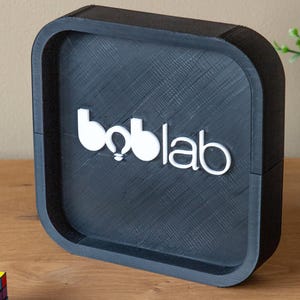 Custom Logo LED Lamp – 3D Printed Frame with Integrated Light - Eco-Friendly 3D Print