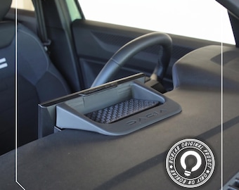 Compartiment de rangement tableau de bord Dacia Duster (3ème gén) – Derrière l'écran