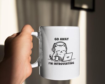 Lustige Gaming-Tasse für Gamer und Introvertierte, Geschenkidee für Zocker & Nerds