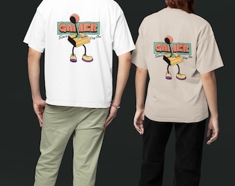 Gamer Since Day One – Vintage Backprint Gaming T-Shirt for True Gamers