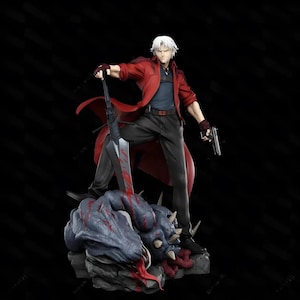 Orders For CHRISTMAS!!!!!!!!!! Devil May Cry Dante Figure  High Quality - Hand Painted