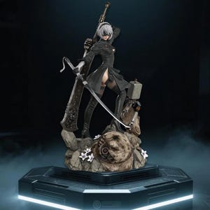Nier Automata Figure:  3D Resin Model Hand Painted