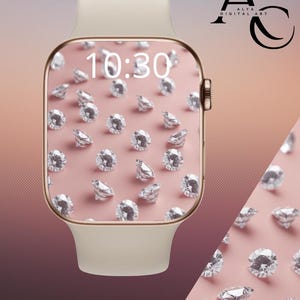 Quadrante Apple Watch da donna, sfondo Apple Watch, sfondo per orologio, quadrante Apple Watch destro istantaneo, download per uomo e donna, stampa alla moda