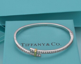 Authentic Tiffany & Co. Sterling Silver 1837 Padlock Triple
