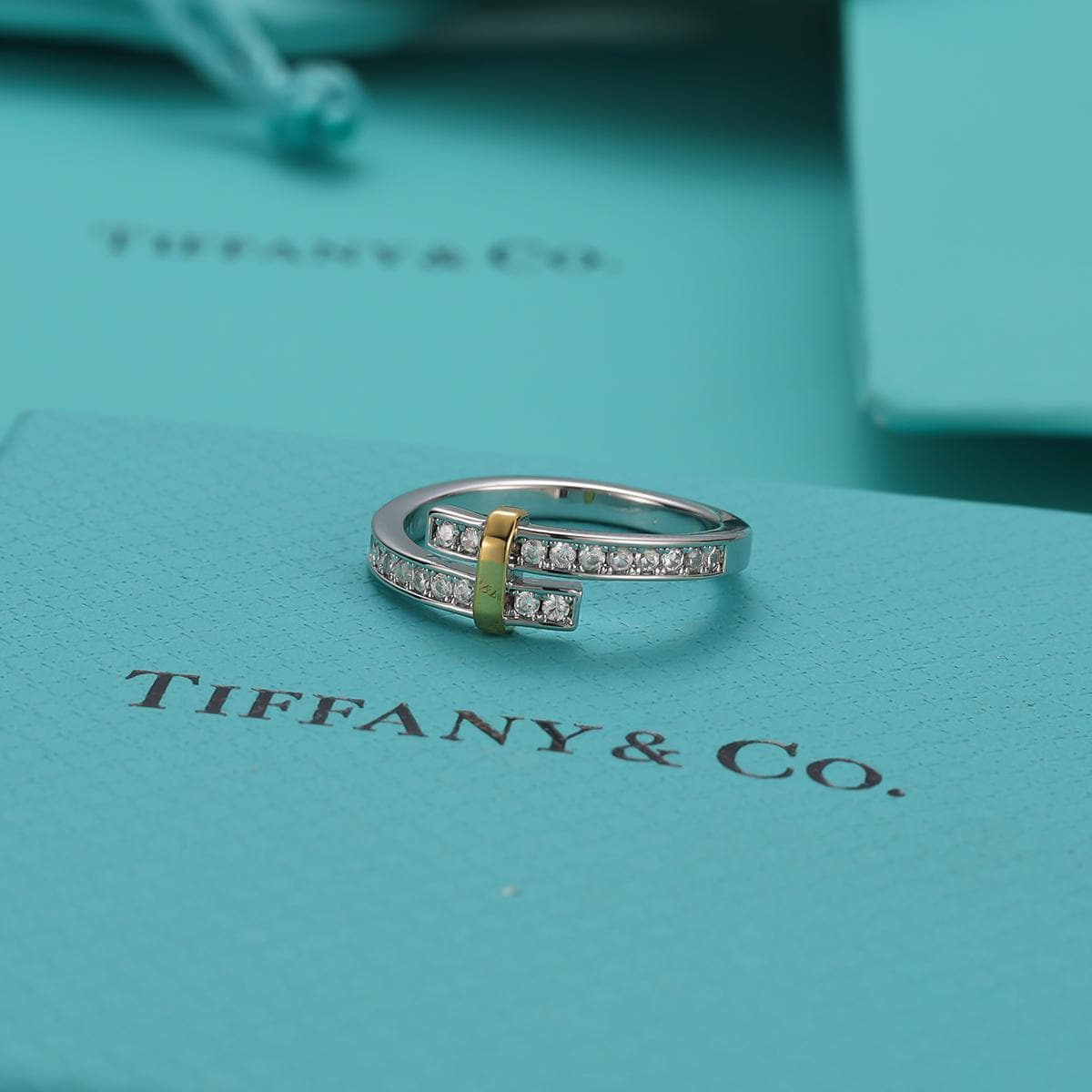Turquoise Tiffany X Wire Ring Tiffany Blue Box Engagement Ring