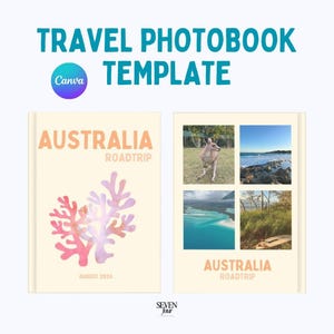 Travel Photo Book Template | Assouline-Inspired Photo Book | Stylish & Customizable | Canva Template