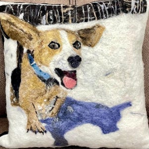 Custom Felted Pet Portrait, Dogs, Cats, Horses etc