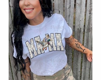 Rustic Camo Duck Mama T-Shirt