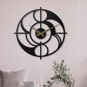 Unique Metal Wall Clock, Modern Abstract Art Decor, Minimalist Design for Home, Silent Clock for Living Space, Ready to Hang