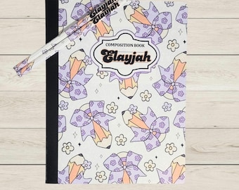Custom Composition Notebook Set w/ Custom Pencils