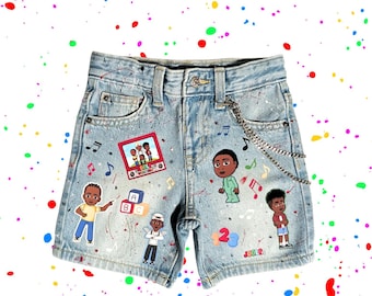 Korte denimset, verjaardagsoutfits voor kinderen