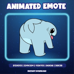 Twerk Shark Animated Emote – Funny Dancing Shark GIF for Twitch, Discord, YouTube | Silly Meme Emote | Instant Download