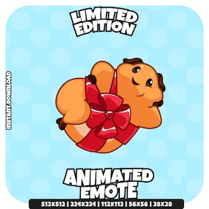 Twitch Animated Emote - Spank Gift Hamster | Funny Naughty Emote | Limited Edition GIF
