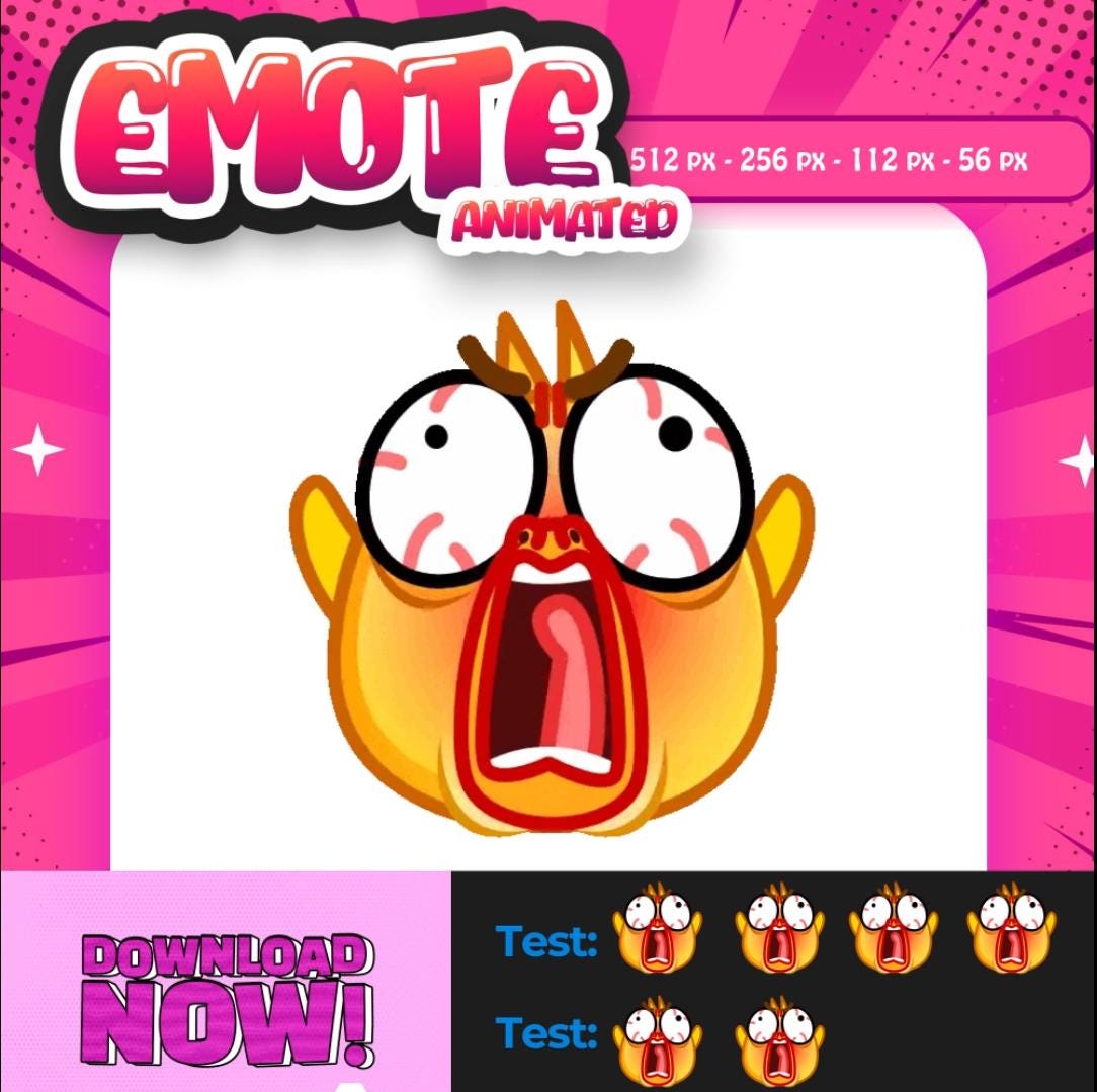 Animated Twitch Emote | Rage Yellow Bird GIF | Instant Download - Etsy