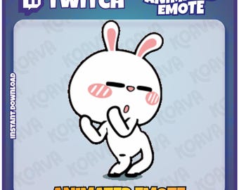 Animated Dance Bunny Twitch Emote: Instant Download