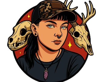 Custom Cartoon Avatar: Personalized Digital Portrait Illustration