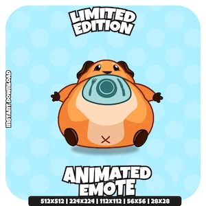 Twitch Animated Emote - Hungry Hamster | Feed Me Cute Reaction | Limited Edition GIF | Twitch Discord Stream Reaction Emoji - Streamer Meme