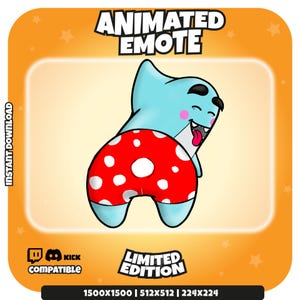 Animated Twerking Shark Emote: Twitch, Discord, YouTube GIF