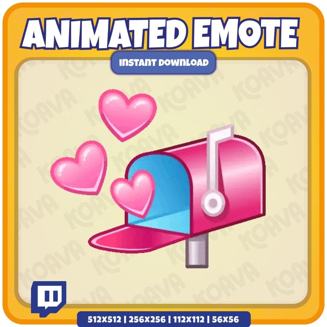 Animated Love Mailbox Twitch Emote (instant Download) - Etsy