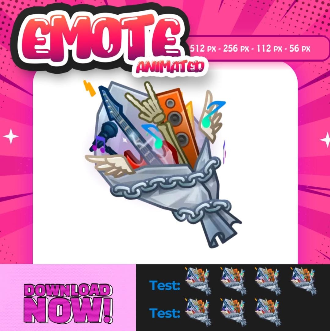 Animated Stage Riot Concert Emote | Rock Music Energy | Party Twitch ...