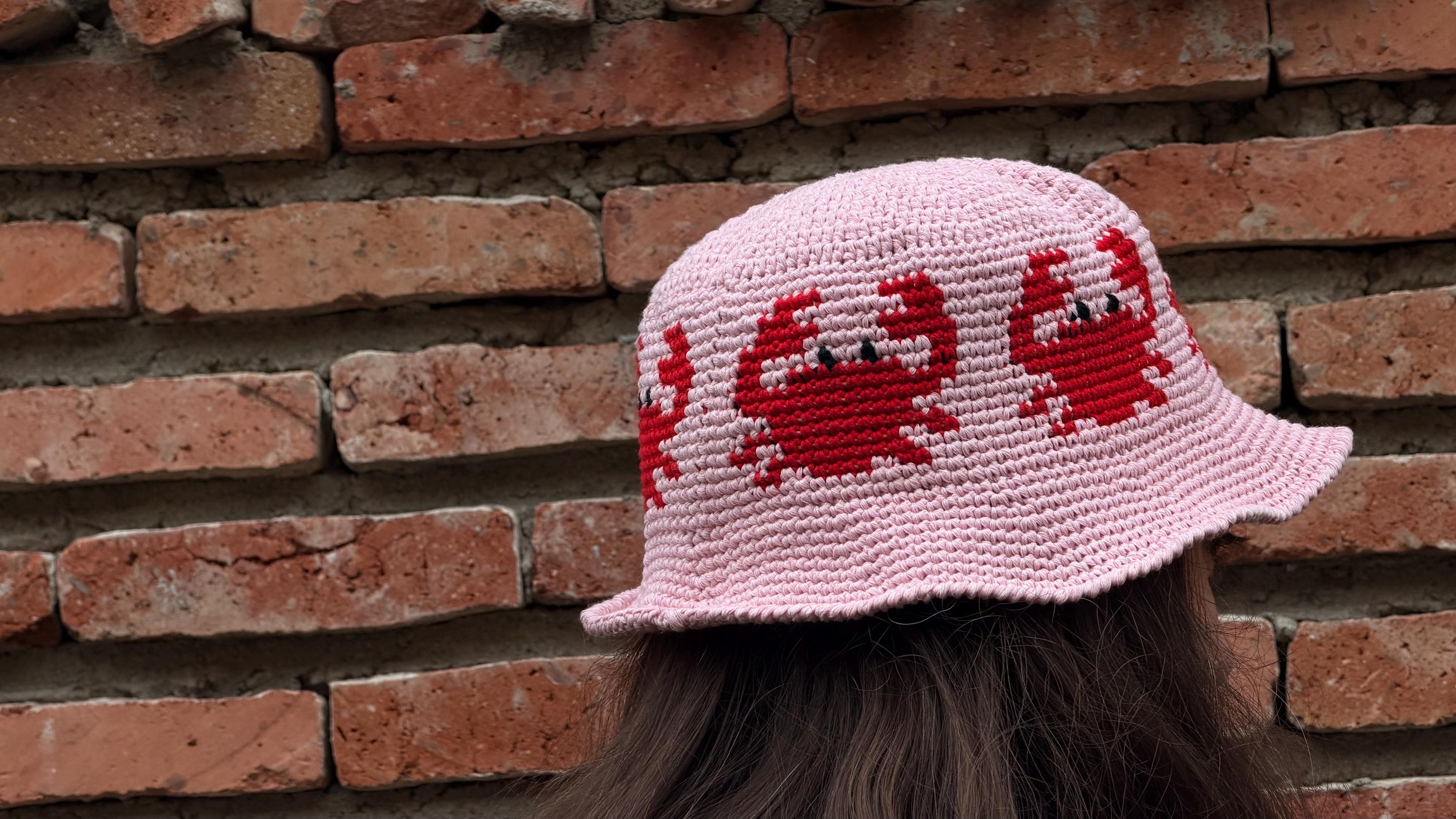 Crab Bucket Hat Crochet Pattern PDF | Beginner Crochet Hat Pattern
