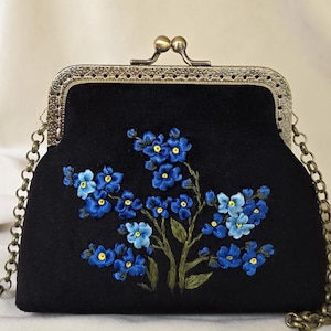 Cartera hecha a mano, Cartera de mujer, bordado, Regalo para mujer, Regalo para ella, Retro, Estilo retro, Cartera vintage, Vintage, Bordado a mano