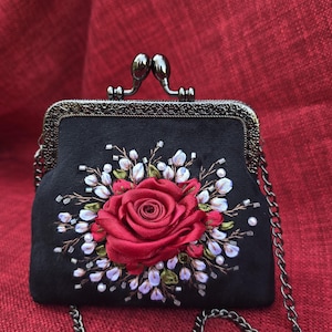 Cartera hecha a mano, bordada a mano, vintage, regalo para ella, regalo para mujer, clutch, bolsos de noche, retro, monederos para mujer, Carteras de mujer,