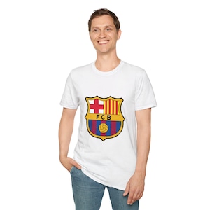 FC Barcelona Unisex Softstyle T-Shirt, Football Soccer Tee, Sports Fan Gift, Team Jersey Shirt, Barcelona FC Top