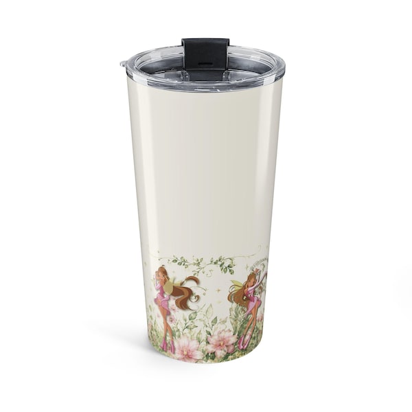 Winx Club Flora, Fairy of Nature Illustration Tumbler | 20oz Floral Fairy Scene