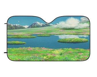 Parasole per auto Studio Ghibli: protezione UV, viaggio estivo su strada