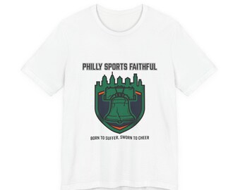 Maglietta "Philly Sports Faithful" / basket cittadino, orgoglio locale, umorismo sulla rivalità