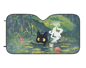 Parasole per auto Studio Ghibli: accessorio per auto a forma di gatto stravagante