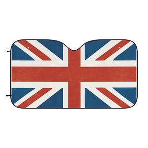 Union Jack Car Sun Shades | UV Protection Windshield Cover, Auto Accessories, British Flag Sunshade, Car Decor, Summer Essentials