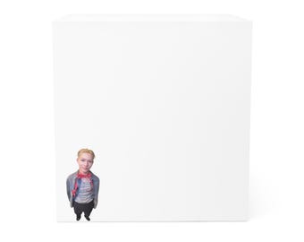 Quirky Character Note Cube: Fun Desk Accessory, Creative Writing Pad