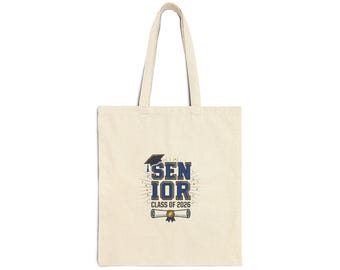 Borsa tote/borsa in tela per la classe senior del 2026, pronta per le foto ricordo.