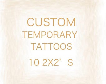 Individuelles wasserdichtes temporäres Tattoo - Kreieren Sie Ihr eigenes Tattoo mit Foto | Perfekt für Junggesellinnenabschied, Geburtstag, Hochzeit, Baby Shower