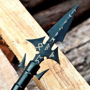 Custom Viking Spear, Norse Spear Of Odin, Handmade Gungnir Spear, Medieval Spear With Custom Wooden Box, Collectible Spear & Christmas Gift