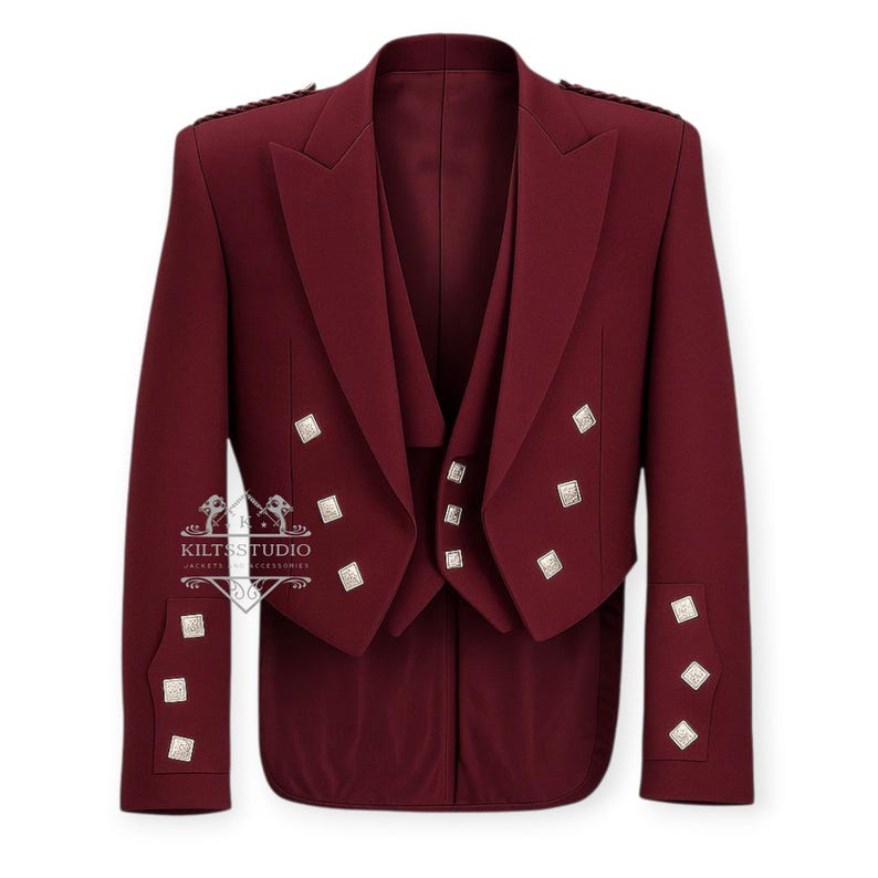 Maroon Prince Charlie Jacket