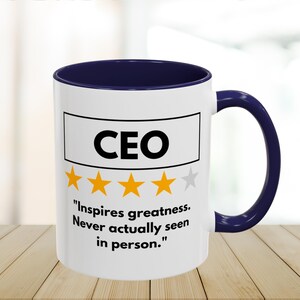 CEO Mug, Boss Gift, Entrepreneur Mug, Gift For CEO, Business Owner Cup, Girl Boss Mug, Motivational Quote Mug, Office Gift, Hustle Mug