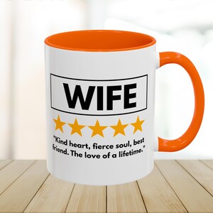 Wife Definition Birthday Gift Mug, Funny Gift, 5 Star Mug, Best Ever Cup, Cute Coffee Mug, Marriage Gift, Wife Quote Mug, Anniversary Gift