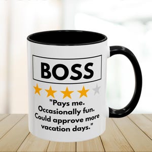 Funny Boss Mug, Boss Coffee Mug Gift,  Gift for Boss, Boss Lady Mug, Best Boss Ever Mug, Office Mug Boss, Boss Birthday Gift